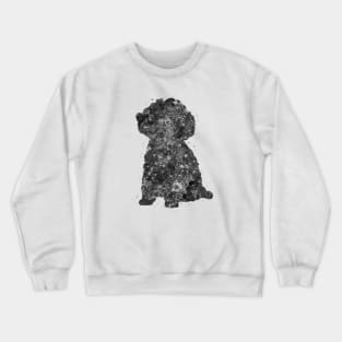 Toy Poodle dog black and white Crewneck Sweatshirt